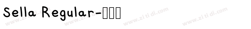 Sella Regular字体转换